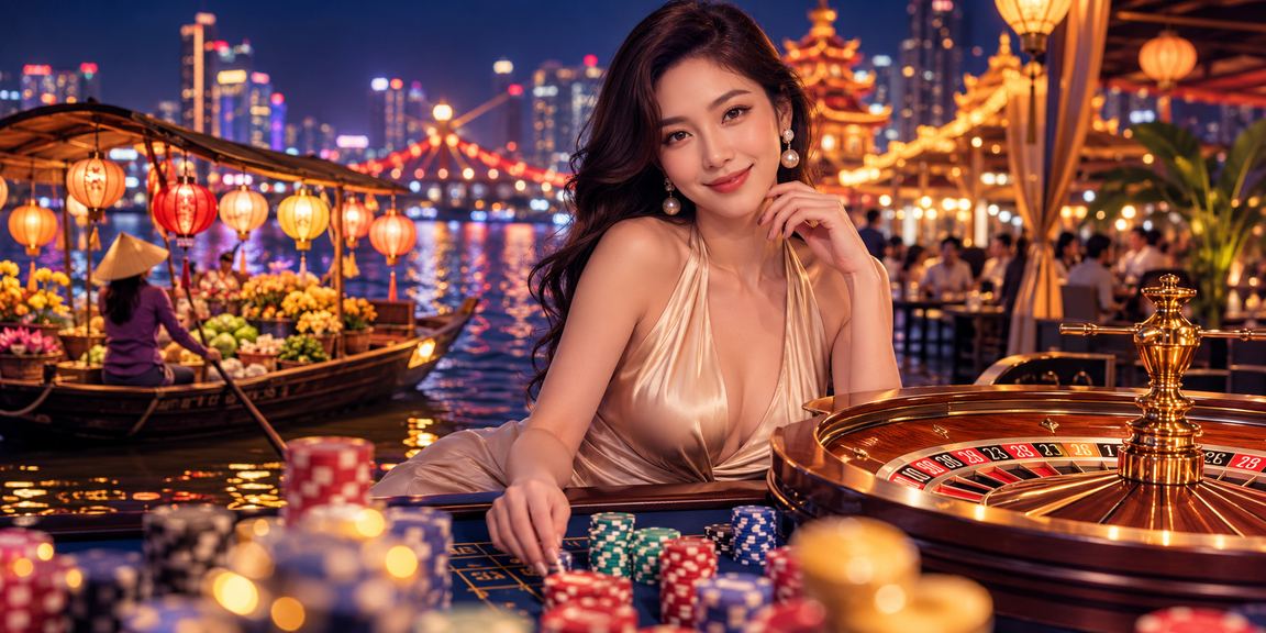 Người chơi tại Hà Nội trải nghiệm trò chơi roulette trực tuyến giữa không gian chợ đêm sôi động